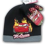 Boy's Disney Pixar Cars Lightening Mcqueen Knit Beanie Hat and Mitten Set - Toddler