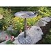 Oakland Living 5065AP Antique Pewter Sunflower Design Aluminum Birdbath