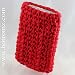 RED 100% Organic Hemp iPod NANO Case - sustainable green product - environmentally correct NO petroleum