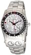 Chase-Durer Men's 220.9WW6-BR21 Trident FCX 2 Alarm Chronograph White Dial Watch