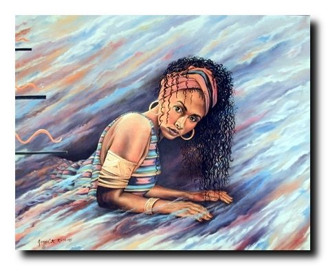 Dreamer's Vision African American Women Fine Art Print Poster (16x20)