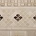 Crema Marfil Marble Polished Fan Mosaic Tile - 6