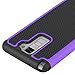 LG Stylo 2 Case, LK [Shock Absorption] Drop Protection Hybrid Dual Layer Armor Defender Protective Case Cover for LG Stylo 2 (Purple)