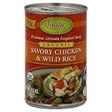 Pacific Natural Foods Organic Savory Chicken & Wild Rice Soup, 14.5-Ounce Tins (Pack of 12)