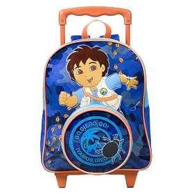 Go, Diego, Go! Rolling Backpack - Blue (12") by 