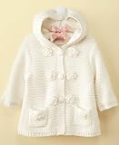 First Impressions Baby Sweater, Baby Girls Hooded Knit Sweater angel white 6-9 months First Impressions Baby Sweater, Baby Girls Hooded Knit Sweater angel white 6-9 months Image