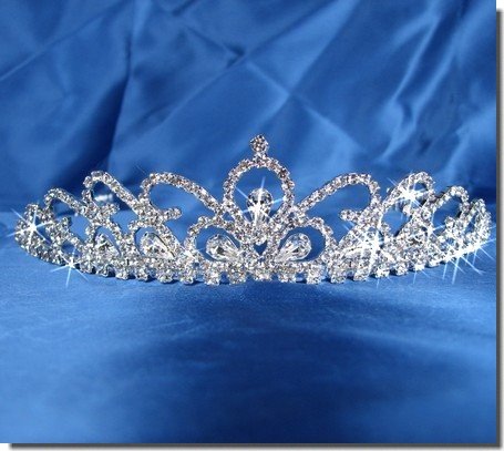Bridal Wedding Tiara Crown With Crystal Arches 30596