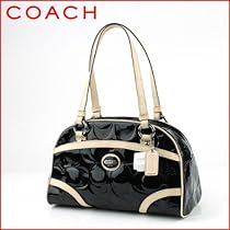 Hot Sale Coach Peyton Black Embossed Patent Satchel 20065