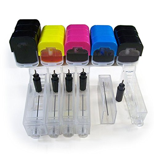 CISinks® DIY Ink Refill System for Canon PGI-225 CLI-226 Cartridge Pixma MG5320 iX6520 MX882 IP4820 IP4920 - 5 Color