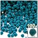The Crafts Outlet 100-Piece Multi Purpose Pom Poms, Acrylic, 7mm/0.28-inch, Round, Royal Blue