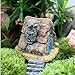 u-hoMEy Miniature Fairy Garden Stone House Statue Home Decoration Outdoor Decor