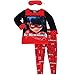 Miraculous Ladybug Girls Pajamas Set with Sleep Mask (10, Miraculous Red)