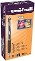 uni-ball Signo Gel 207 Retractable Roller Ball Pen, Medium Point, Translucent Barrel, Black Ink, 12-Pack (33950)