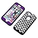 iPhone 6 Plus Case, OMIU(TM) [White Chevron Design] Bran-new Durable Silicone+PC Combo Cool Hybrid 3 Layers Bumper Shock-Absorption Slim Hard Back Case Cover Protector Fit For Apple iPhone 6 Plus(5.5)(Purple), Sent Screen Protector+Stylus+Cleaning Cloth