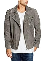 Selected Cazadora Piel (Gris)