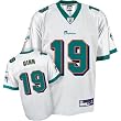 Reebok Miami Dolphins Ted Ginn Replica White Jersey