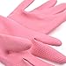 KLOUD City Rubber Premium WaterProof Non-slip Gloves for doing the dishes/washing/clearning (Pink 1 pair Medium)