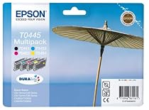 Epson Stylus T0441 T0452/3/ 4 DURABrite Multipack printer original ink inkjet print cartridge SET - 1 x black, yellow, cyan / blue, magenta/ red