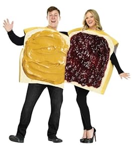 FunWorld Peanut Butter And Jelly Set, Tan/Purple, One Size