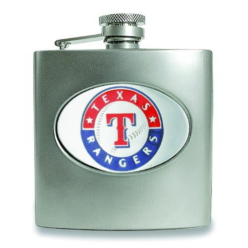 MLB Texas Rangers Stainless Steel Hip Flask 6oz