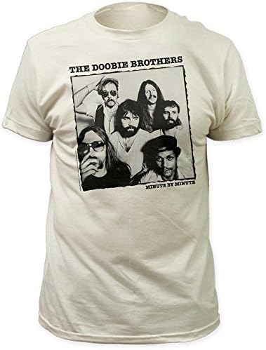 Doobie Brothers - Mens Minute By Minute Fitted Jersey T-Shirt, Size: X-Large, Color: Vintage White