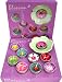 Scented Flower tealights with green ceramic holder gift box set