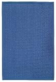 Extra Weave Basketweave Indoor / Outdoor Rug, Solid Blue, 2-Feet by 3-Feet