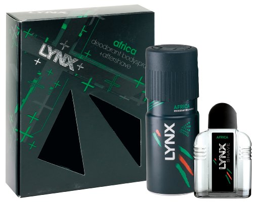 Lynx Africa Gift Set Containing Aftershave 50ml and Body Spray 150ml