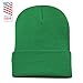 The Hat Depot Made in USA Skull Beanie Hat (Kelly Green)