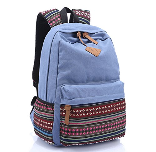 Rbenxia canvas backpack school bag laptop bag unisex li…