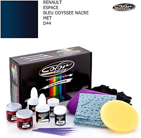 RENAULT ESPACE / BLEU ODYSSEE NACRE MET - D44 / COLOR N DRIVE TOUCH UP PAINT SYSTEM FOR PAINT CHIPS AND SCRATCHES / PRO PACK