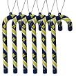 Navy Candy Cane Ornament Set