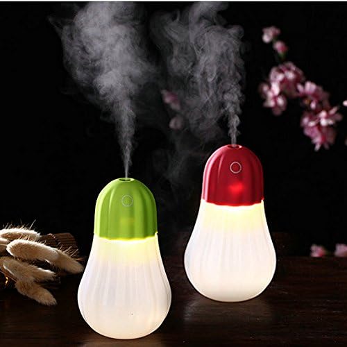 Cool Mist Humidifier,Pumpkin Blown Control Humidifier 380ml for skin moisturing,stealth mask with No Noise,Waterless Auto Off,Portable for Baby Room,Bedroom,Office,Spa,Yoga,Car, Outdoor (red)