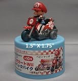 Super Mario Kart Figure BABY MARIO Bike 1.5" X 1.75" (Japanese Promo Pull Back Bike)IMAGE