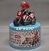 Super Mario Kart Figure BABY MARIO Bike 1.5" X 1.75" (Japanese Promo Pull Back Bike)_s-1