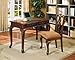 ACME 09650 2-Piece Aristocrat Writing Desk and Chair, Dark Brown Cherry Finish