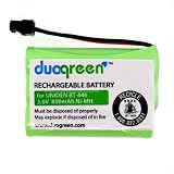 Duogreen Cordless Telephone Battery for Uniden BT-446, BT-1005, BBTY0458001, TCX800, Energizer ER-P512, ERP512 TRU446,GE TL26402