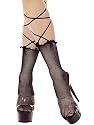 Fishnet Ankle Hi Socks Lace Up Tie Top SeXy