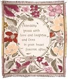 Growing Friends Friendship Poem Floral Afghan Throw Blanket 50 x 60 Growing Friends Friendship Poem Floral Afghan Throw Blanket 50 x 60