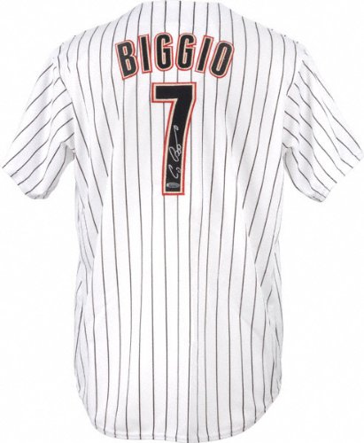 Craig Biggio Autographed Jersey | Details: Houston Astros, White, Majestic Replica