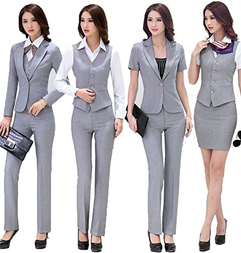 [ニューヤ] Newya レディース スーツ フォーマル ワイシャツ タイトスカート 通勤 ビジネス クールビズ サマースーツ 入学式 卒業式 事務服 面接 冠婚葬祭 ツーピース 同窓会 キャリア 女性 就活 ママ ウオッシャブル