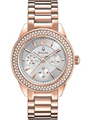 Bulova 97N101 Ladies Rose Gold Watch