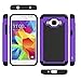 Core Prime Case, LK [Shock Absorption] Hybrid Dual Layer Armor Defender Protective Case Cover for Samsung Galaxy Core Prime (Purple)