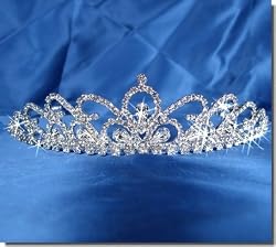 Bridal Wedding Tiara Crown With Crystal Arches 30596