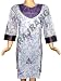 Boho Bollywood Womens Designer Block Print Cotton Kurta Top Tunic With Brocade Patch & Gota-Patti Work