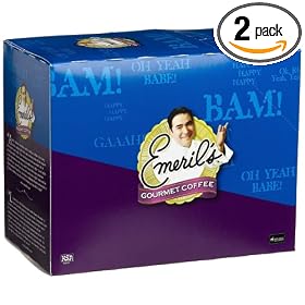 Emeril's Organic French Quarter Roast, Bold, Dark Coffee for Keurig Brewers, 24-Count K-Cups (Pack of 2)