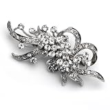 51k 2BiSq8L. SL160  Rhinestone Silver Crystal Bridal Brooch for Bride and Bridesmaids 1120