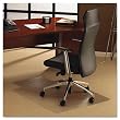Polycarbonate Chair Mat, 48 x 53, with Lip, Clear