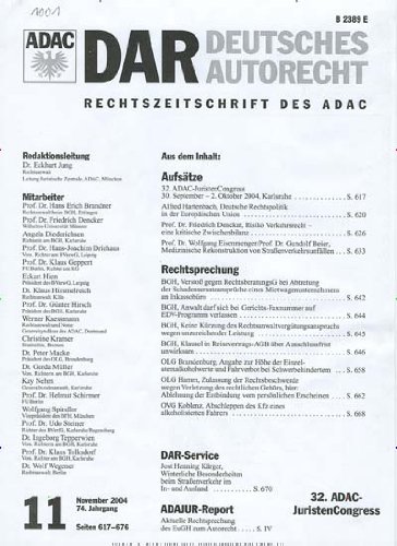 Deutsches Autorecht - DAR [Jahresabo]