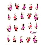 1 Bogen One Stroke Sticker BLE331 (20 Stück) Nagelsticker - Nailsticker - Nail-Tattoo